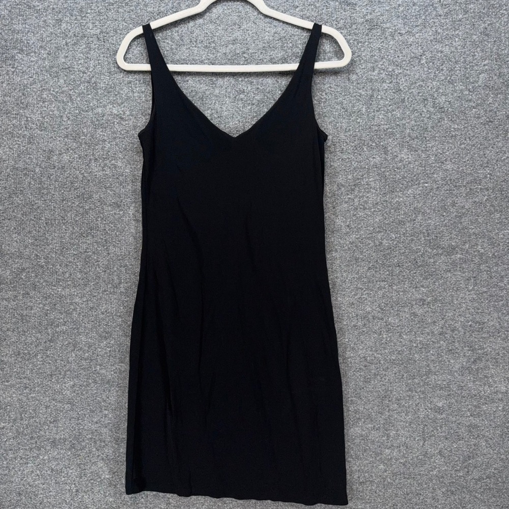 Ralph Lauren Mini Dress Women Small Black Vneck 90s Y2K Sleeveless LBD Classic